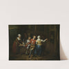 Dancing in front of a tavern by Jan Baptist Lambrechts