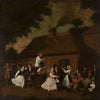 Dancing in front of the village inn
