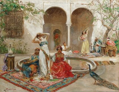 Dancing In The Harem Courtyard