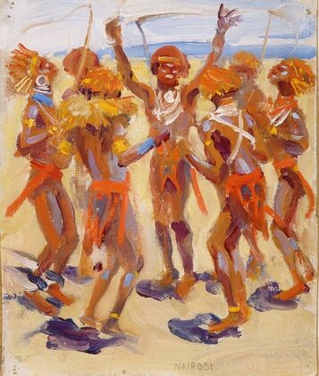 Dancing Kikuyu Warriors
