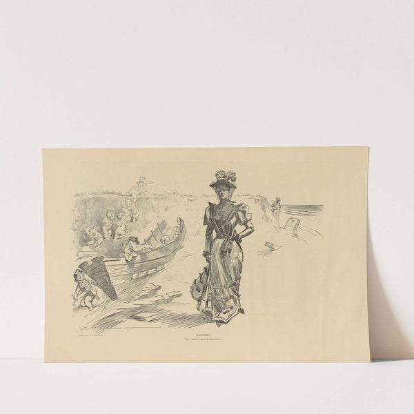 Danger! (1893-1900) by Charles Dana Gibson