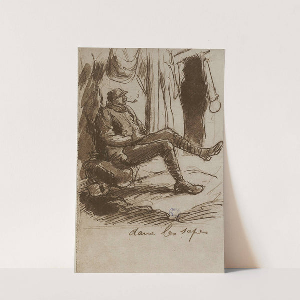 Dans les sapes (1915-1916) by Georges Goursat (Sem)