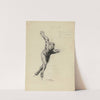 Dans un virage – Clas Thumberg Finlandais – champion olympique de patinage – 1500 m 5000 m (1924) by Louis de Fleurac