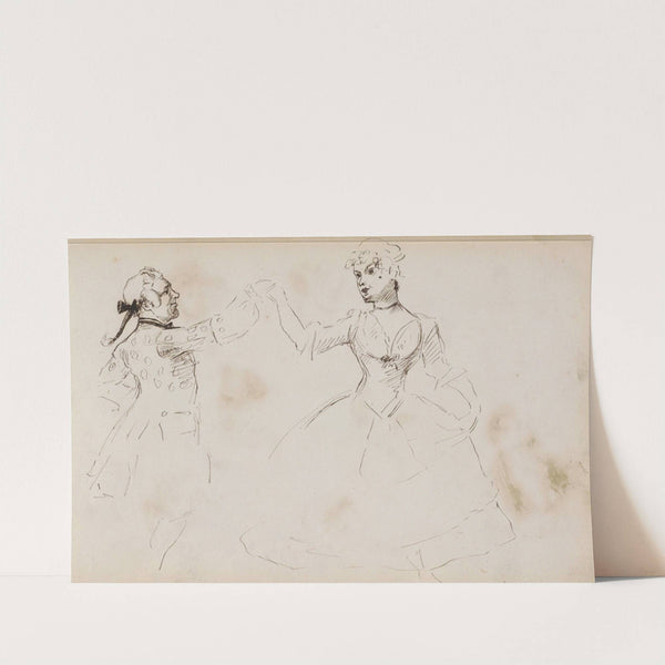 Dansend paar (1880) by Marius Bauer