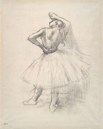 Danseuse debout, le bras droit levé (Standing dancer, right arm raised) (1980)