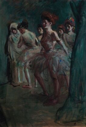 Danseuses dans les coulisses