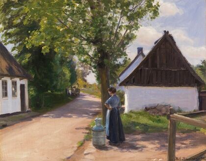 Dansk landsbygade (ca.1880)