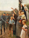 Danske soldater på march efter indtoget i Nordslesvig (1920)