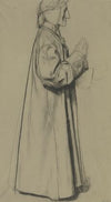 Dante stehend mit Lorbeerkranz