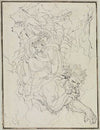 Dante und Virgil auf dem Rücken Geryons (Dante Inferno, Canto 17, V 94)