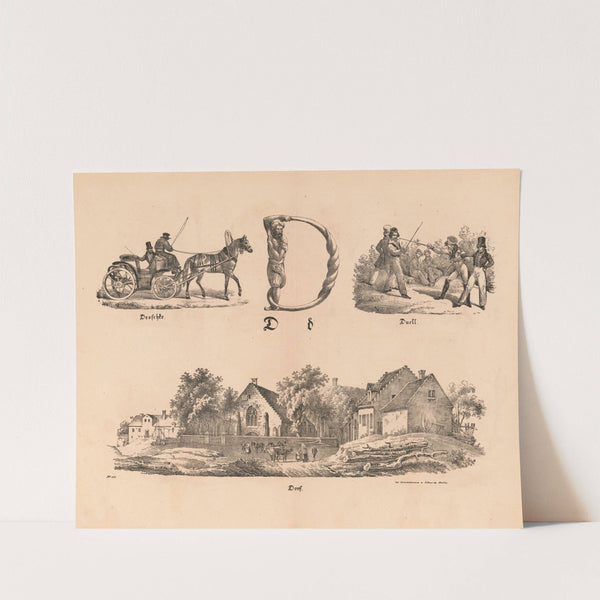 Das allegrösste Bilder ABC. D (1828) by Theodor Hosemann