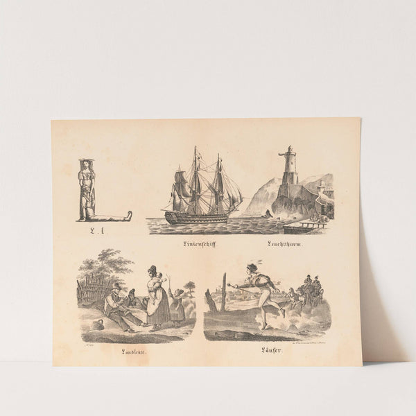 Das allegrösste Bilder ABC. L (1828) by Theodor Hosemann