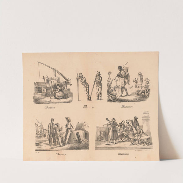 Das allegrösste Bilder ABC. M (1828) by Theodor Hosemann