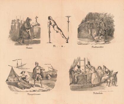Das allegrösste Bilder ABC. N (1828)