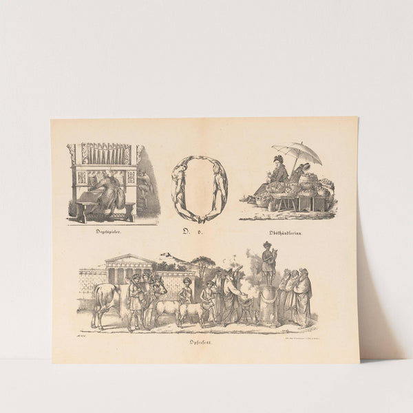 Das allegrösste Bilder ABC. O (1828) by Theodor Hosemann