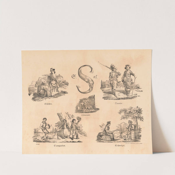 Das allegrösste Bilder ABC. S (1828) by Theodor Hosemann
