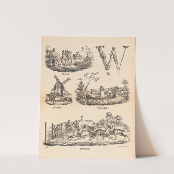 Das allegrösste Bilder ABC. W (1828) by Theodor Hosemann