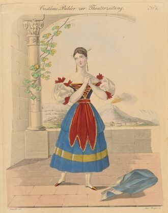 Fanny Elsler als Fenella, in der Stummen von Portici (1832)
