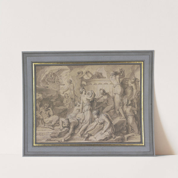 Das Faß der Danaiden in der Unterwelt by Charles Le Brun