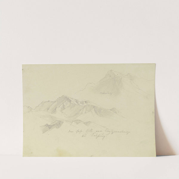 Das Göllmassiv mit dem Untersberg by Friedrich Preller the Elder