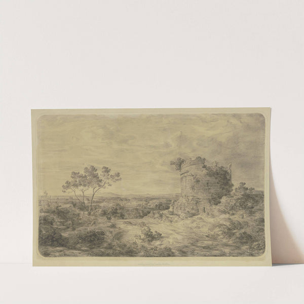 Das Grabmal der Caecilia Metella by Ludwig Metz