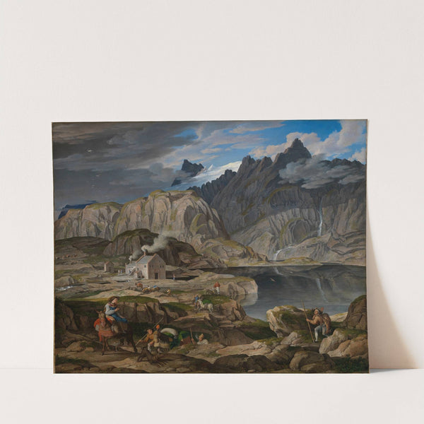 Das Hospiz auf dem Grimselpass by Joseph Anton Koch