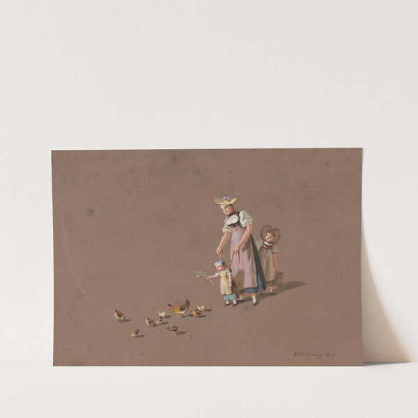 Das Mädchen am Gängelband (1827) by Franz Niklaus König