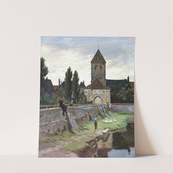 Das Rothenburger Tor in Dinkelsbühl by Otto Kubel