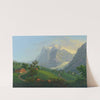 Das Wetterhorn im Grindelwald by Johann Heinrich Bleuler the Younger