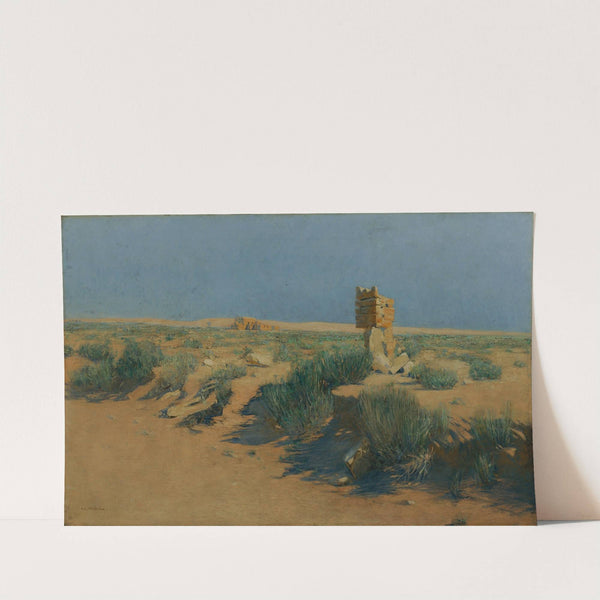 Das Wüstenschloss Qusair &#039;Amra by Alphons Leopold Mielich