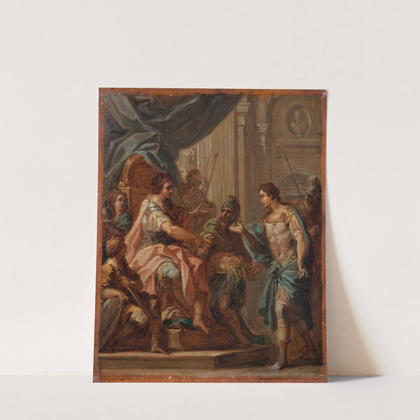 David and Saul. Study by Sebastiano Conca