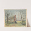 David Burns&#039;s Cottage and the Washington Monument by Walter Paris