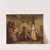David Garrick and Mary Bradshaw in David Garrick&#039;s &#039;The Farmer&#039;s Return&#039; by Johan Joseph Zoffany