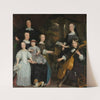 David Leeuw with his Family (1671) by Abraham Lambertsz. van den Tempel