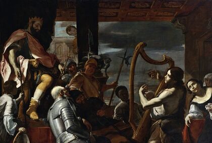 David Playing The Harp Before Saul