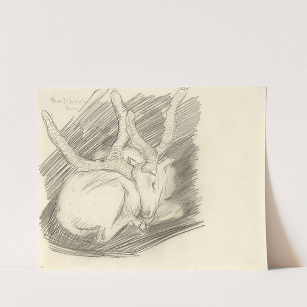 Davidshirsch (Liegender Hirsch) (1910) by Franz Marc