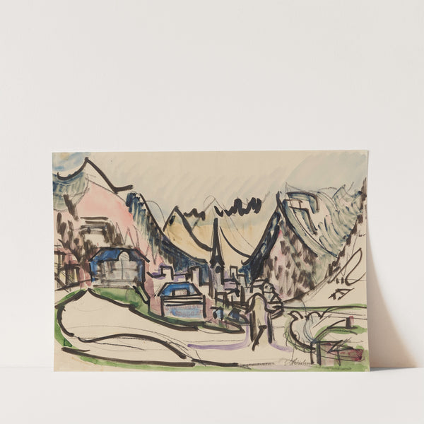 Davos im Winter (circa 1926) by Ernst Ludwig Kirchner