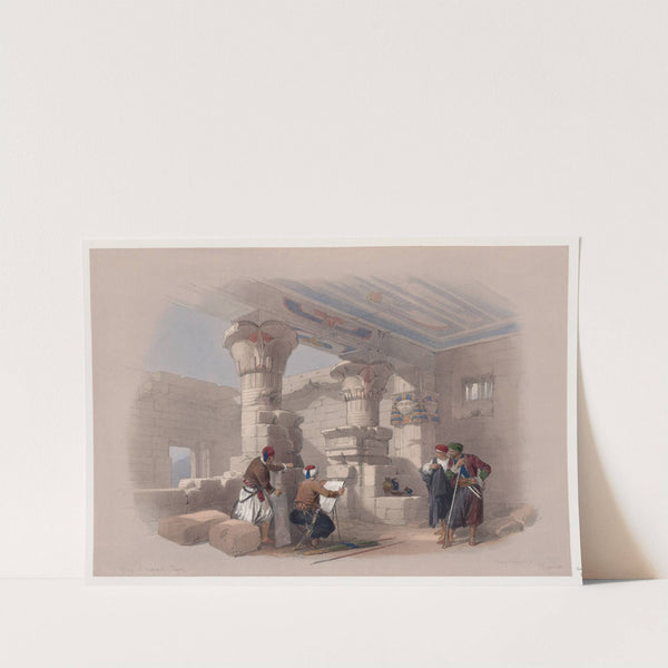Dayr el Medeeneh [Dayr al-Madînah], Thebes. (1846-1849) by David Roberts