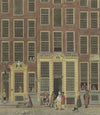 De boekhandel en het loterijkantoor van Jan de Groot in de Kalverstraat te Amsterdam