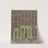 De boekhandel en het loterijkantoor van Jan de Groot in de Kalverstraat te Amsterdam by Isaac Ouwater