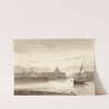 De Buitenkant en de Ronde Lutherse Kerk te Amsterdam by Théodore Gudin