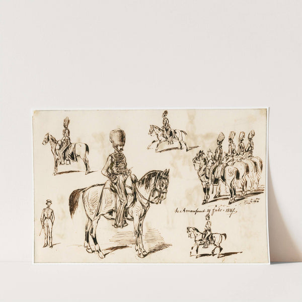 De Gele Rijders te Amersfoort by Pieter van Loon