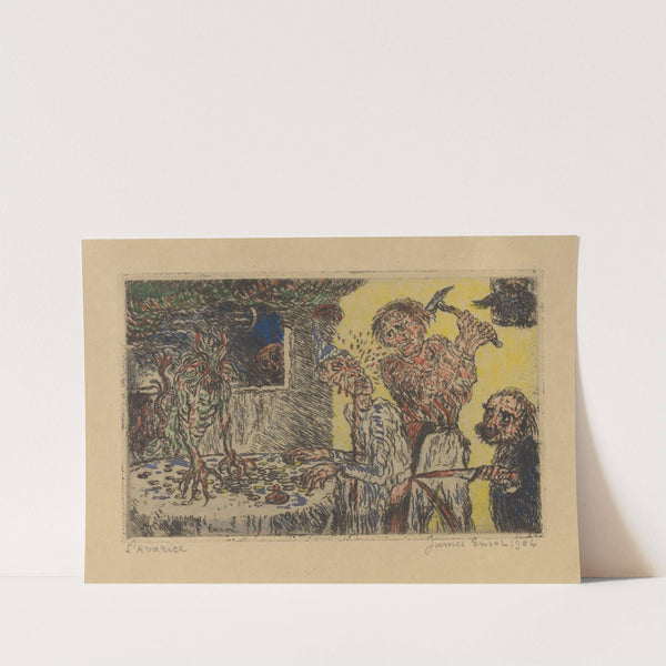 De gierigheid by James Ensor