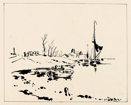 De haven en de Grote Kerk te Veere