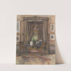De huiskamer aan de Riouwstraat te Den Haag, bij daglicht by Barbara Elisabeth van Houten