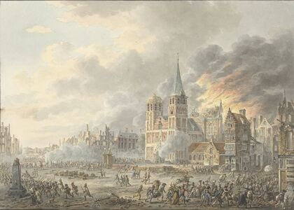 De inneming van een stad door Franse troepen