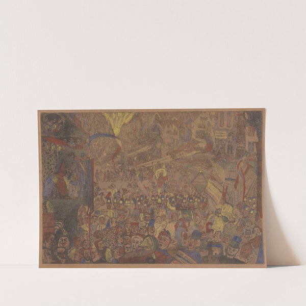 De intocht van Christus te Brussel by James Ensor