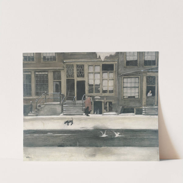 De Kromboomsloot te Amsterdam by Willem Witsen