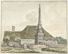 De mijlpaal of banpaal bij Halfweg