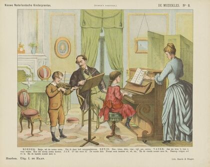 De muziekles (1875-1919)